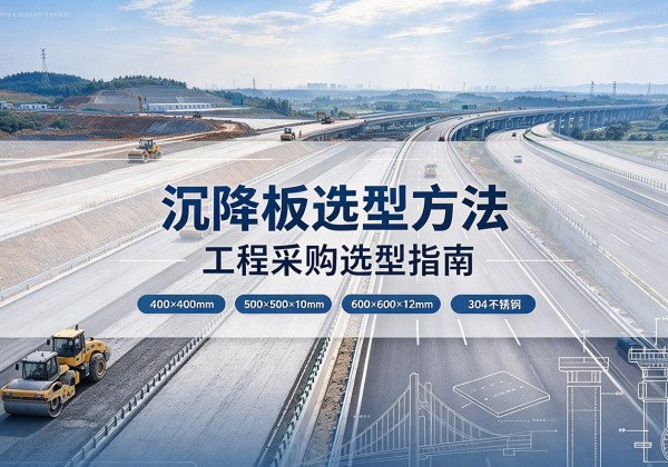英德沉降板选择方法